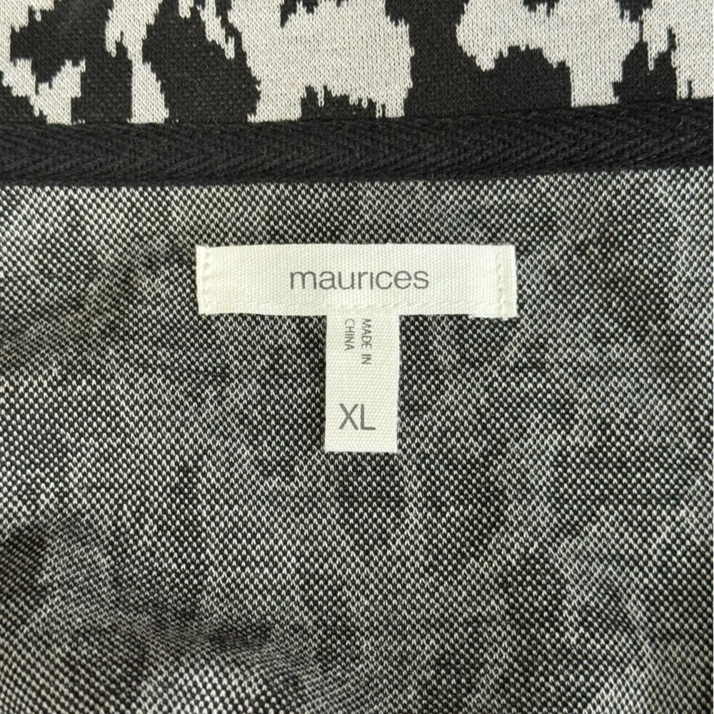 Maurices Animal Printer Open Front Cardigan XL Longline Blazer - Picture 5 of 8